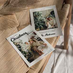 Cartes Pour Fêtes Annuelles Photo Boho minimaliste moderne Joyeux Noël