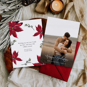 Cartes Pour Fêtes Annuelles Photo botanique élégante