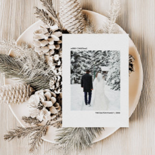 Cartes Pour Fêtes Annuelles Photo Buffalo Plaid Noël   Joyeux Noël