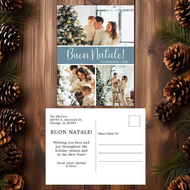 Cartes Pour Fêtes Annuelles Photo Buon Natale 3 (Créateur téléchargé)