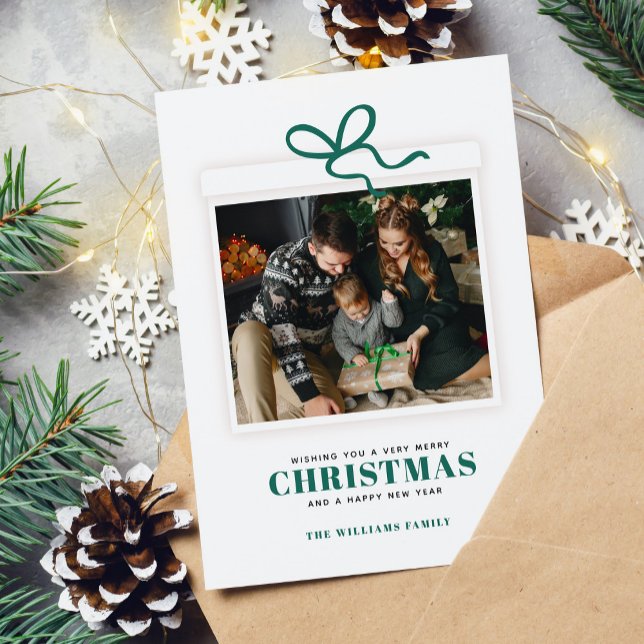 Cartes Pour Fêtes Annuelles Photo cadeau de Noël personnalisée (Créateur téléchargé)