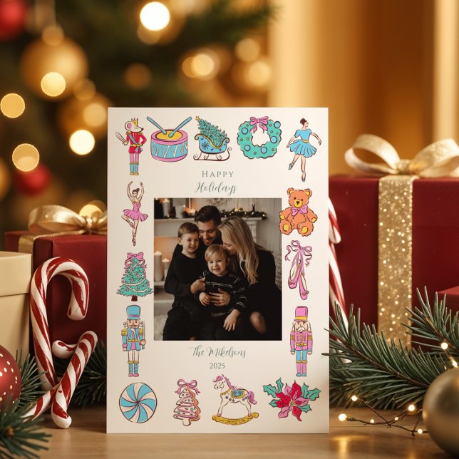 Cartes Pour Fêtes Annuelles Photo Casse-Noisette Ballet de Noël (Créateur téléchargé)