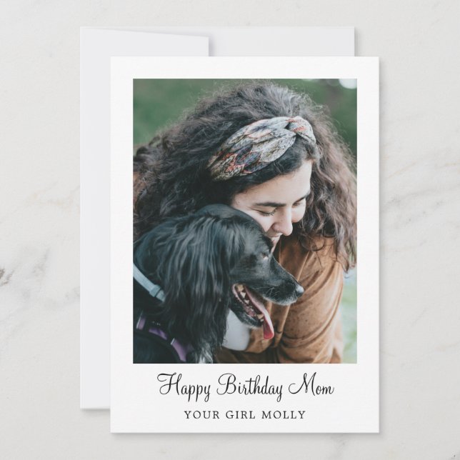 Cartes Pour Fêtes Annuelles Photo Chien Joyeux Anniversaire Maman Du Chien Ani (Devant)