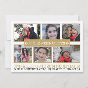 Cartes Pour Fêtes Annuelles Photo collage des photos JOYEUSES NOËL