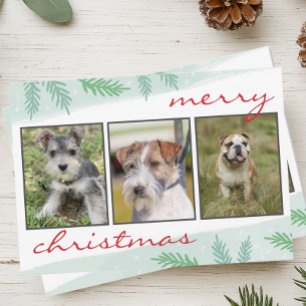 Cartes Pour Fêtes Annuelles Photo Collage Joyeux Noël