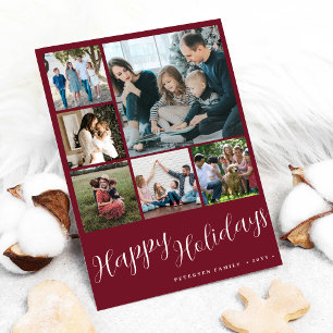 Cartes Pour Fêtes Annuelles Photo collage Joyeux Noël