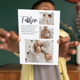 Cartes Pour Fêtes Annuelles Photo Collage Moderne Avec Père Meilleur Devis Cad