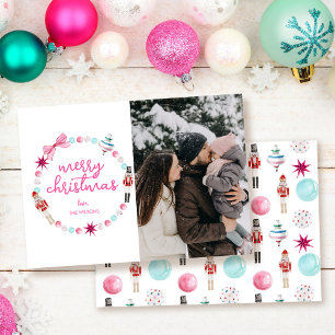 Cartes Pour Fêtes Annuelles Photo colorée Joyeux Noël