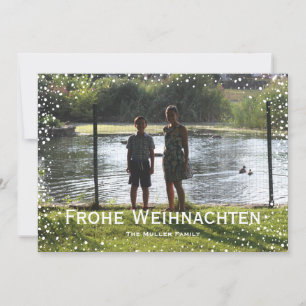 Cartes Pour Fêtes Annuelles Photo complète de Snowfall Custom Card Joyeux Noël