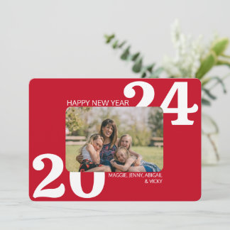 Cartes Pour Fêtes Annuelles Photo couleur en gras