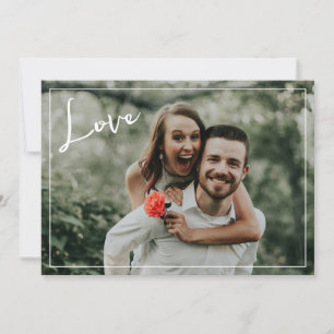 Cartes Pour Fêtes Annuelles Photo d'amour moderne