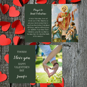 Cartes Pour Fêtes Annuelles Photo de couple catholique Saint-Valentin