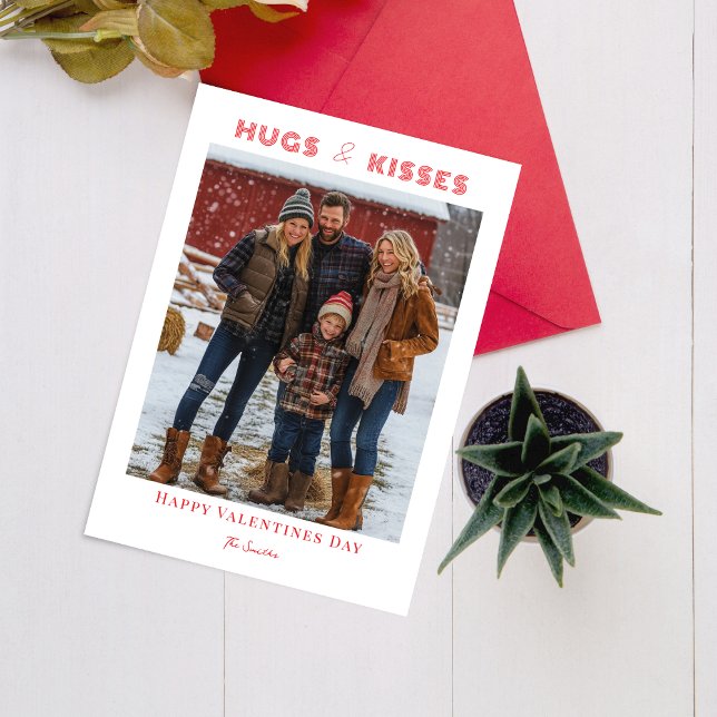 Cartes Pour Fêtes Annuelles Photo de famille de la fête de Valentines (Créateur téléchargé)
