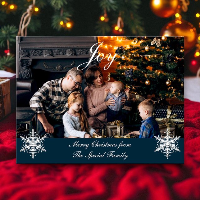 Cartes Pour Fêtes Annuelles Photo de famille de Noël Customisée personnalisée (Créateur téléchargé)