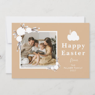Cartes Pour Fêtes Annuelles Photo de famille personnalisée de Pâques de printe