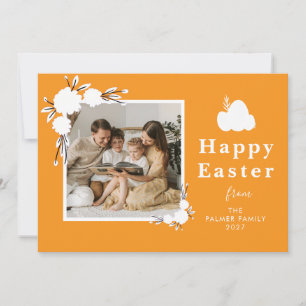 Cartes Pour Fêtes Annuelles Photo de famille personnalisée de Pâques de printe