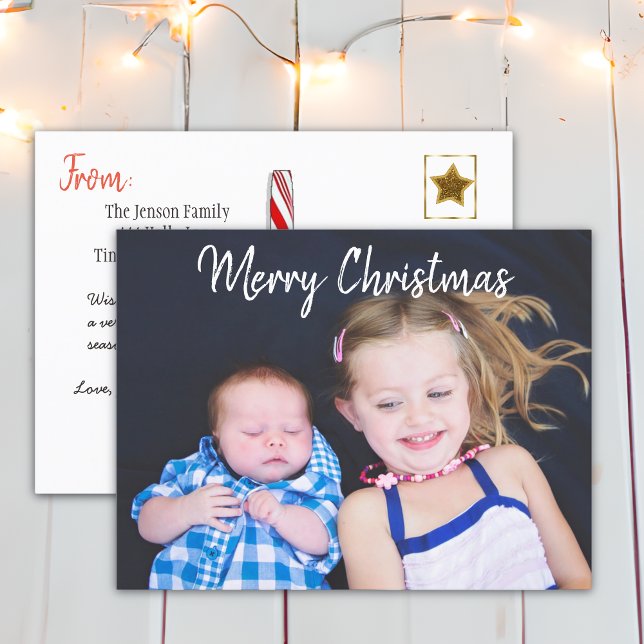 Cartes Pour Fêtes Annuelles Photo de famille personnalisée Noël (Créateur téléchargé)
