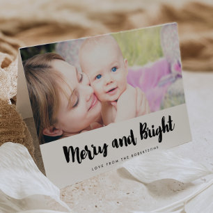 Cartes Pour Fêtes Annuelles Photo de famille tendance joyeuse et lumineuse