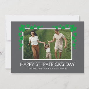Cartes Pour Fêtes Annuelles Photo de jour de la Saint-Patrick trèfle chanceux 