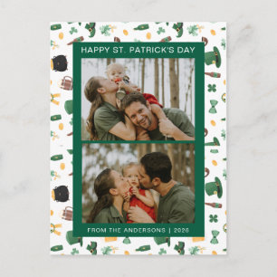 Cartes Pour Fêtes Annuelles Photo de jour de la Saint-Patrick trèfle chanceux 