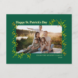 Cartes Pour Fêtes Annuelles Photo de jour de la Saint-Patrick trèfle chanceux