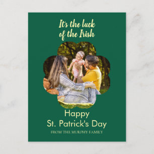 Cartes Pour Fêtes Annuelles Photo de jour de la Saint-Patrick trèfle chanceux