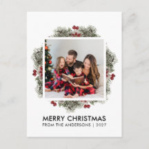 Photo de Joyeux Noël avec des Baies Élégantes à l'