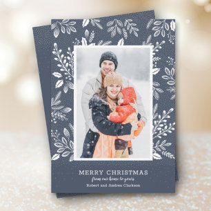 Cartes Pour Fêtes Annuelles Photo de Joyeux Noël blanc