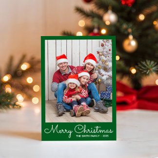 Cartes Pour Fêtes Annuelles Photo de la forêt festive verte