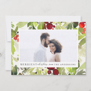 Cartes Pour Fêtes Annuelles Photo de la plus belle aquarelle de Noël