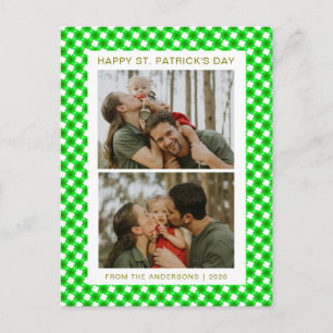 Cartes Pour Fêtes Annuelles Photo de la Saint-Patrick trèfle chanceux minimali