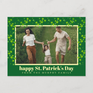 Cartes Pour Fêtes Annuelles Photo de la Saint-Patrick trèfle chanceux minimali