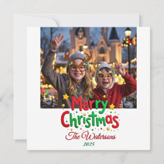 Cartes Pour Fêtes Annuelles Photo de lettrepress joyeux Noël avec un script ré