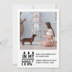 Cartes Pour Fêtes Annuelles Photo de mon époque de grossesse joyeuse à Noël