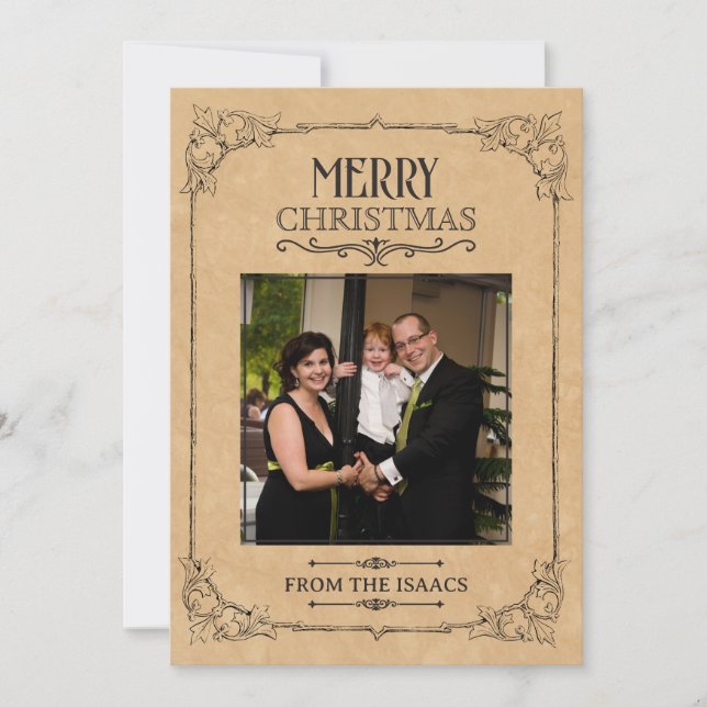 Cartes Pour Fêtes Annuelles Photo de Noël (Devant)
