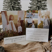 Photo de Noël chic moderne année en revue