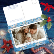 Photo de Noël Cosy Blue Snowflon