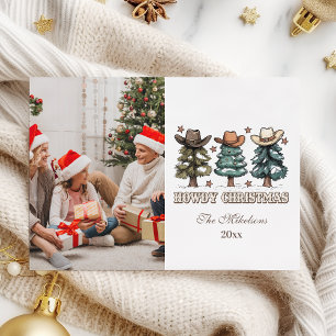 Cartes Pour Fêtes Annuelles photo de Noël de Western Howdy