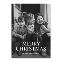 Photo de Noël élégant classique Joyeux Noël