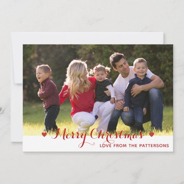 Cartes Pour Fêtes Annuelles Photo de Noël facile et rapide (Devant)