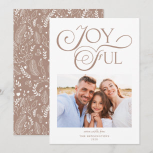 Cartes Pour Fêtes Annuelles Photo de Noël Joyeuse du Motif d'argile moderne Ta