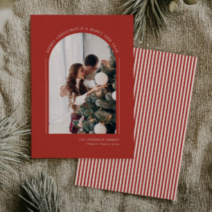 Cartes Pour Fêtes Annuelles Photo de Noël moderne et chic pour la famille