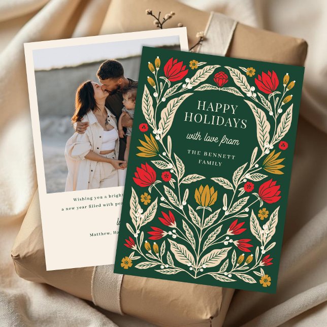 Cartes Pour Fêtes Annuelles Photo de Noël populaire moderne et élégante (Créateur téléchargé)
