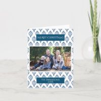 Photo de Noël scandinave bleue
