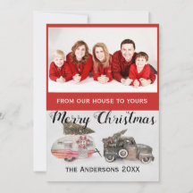 photo de Noël sur mesure camion et remorque