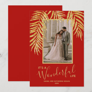 Cartes Pour Fêtes Annuelles Photo de Noël tropicale