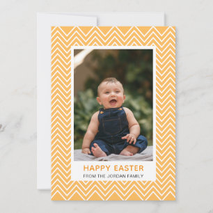 Cartes Pour Fêtes Annuelles Photo de Pâques élégant motif simple joyeuses Pâqu