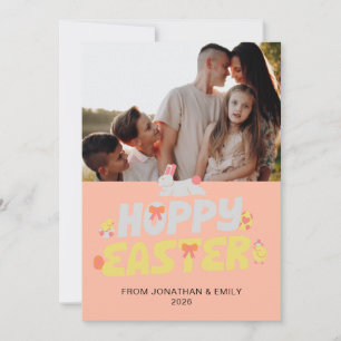 Cartes Pour Fêtes Annuelles Photo de Pâques élégant simple motif moderne Joyeu