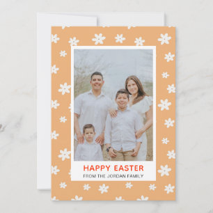Cartes Pour Fêtes Annuelles Photo de Pâques Fleur Simple Moderne Élégant Joyeu