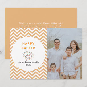 Cartes Pour Fêtes Annuelles Photo de Pâques Joyeuses Élégant Moderne à Motif